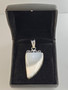 Vintage silver pendant with stone