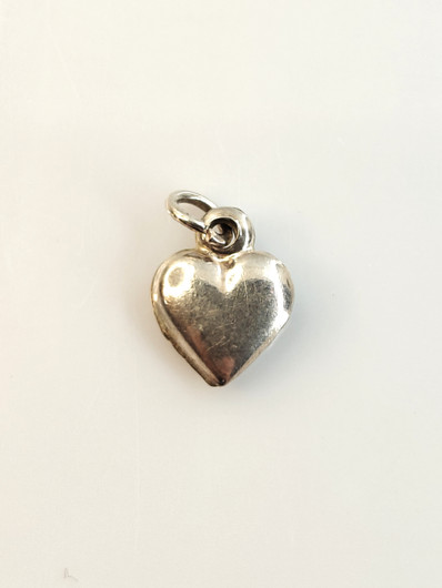 Vintage silver heart pendant