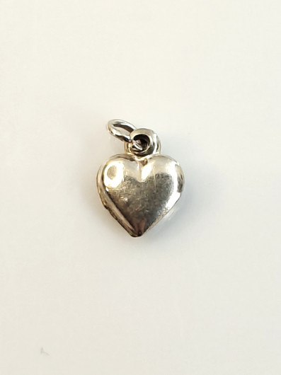 Vintage silver heart pendant