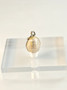 Vintage silver colored sea pearl pendant