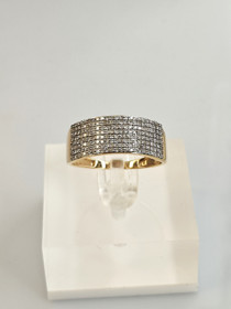Vintage gold diamonds ring 
