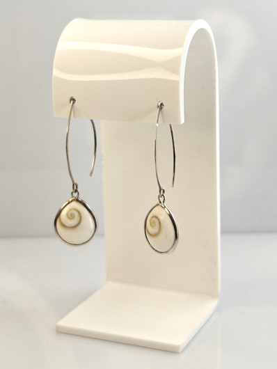 Vintage silver earrings quartz stones