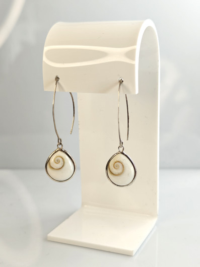 Vintage silver earrings quartz stones