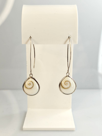 Vintage silver earrings quartz stones