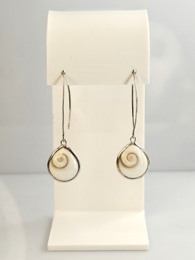 Vintage silver earrings quartz stones