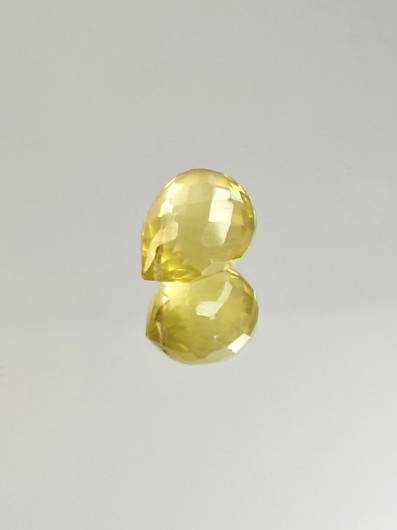 Citrine 14,1 ct, fancy cut, whole pear