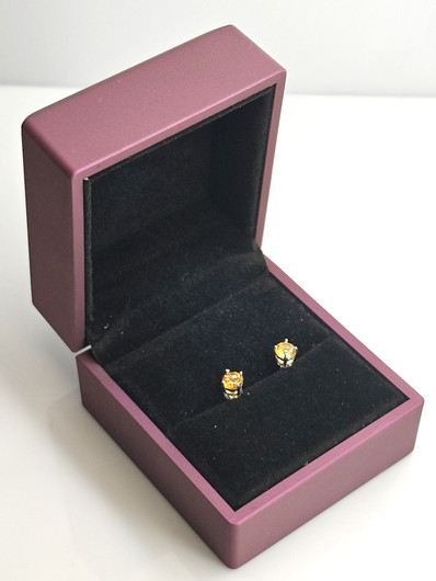 yksilöllinen hopeiset citriini korvakorut 