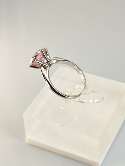 Vintage cubic circonia silver ring 