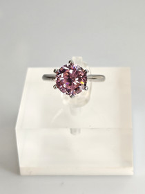 Vintage cubic circonia silver ring 