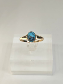 Vintage turquoise gold ring