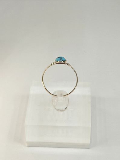 Vintage turquoise gold ring