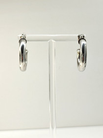 Vintage hopeiset korvakorut