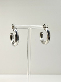 Vintage hopeiset korvakorut