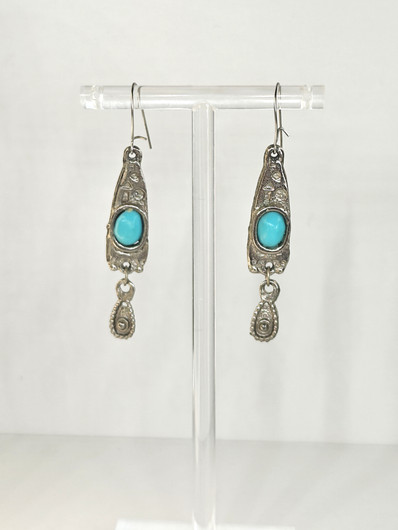 Vintage earrings with stone