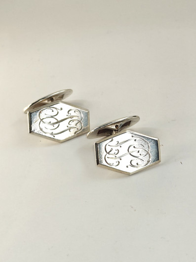 Vintage silver cufflinks 