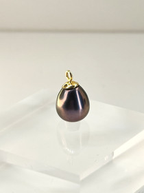 Vintage tahitin helmi pisara riipus 