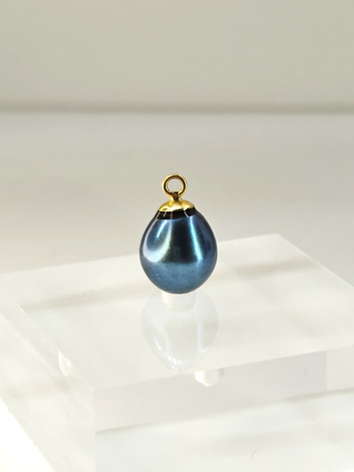Vintage tahitian pearl drop pendant 