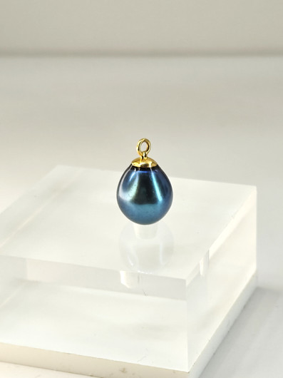 Vintage tahitian pearl drop pendant 