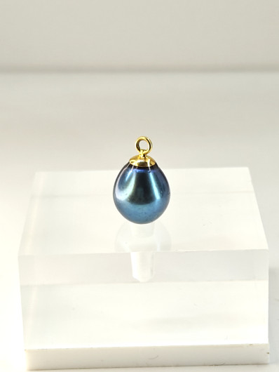 Vintage tahitian pearl drop pendant 