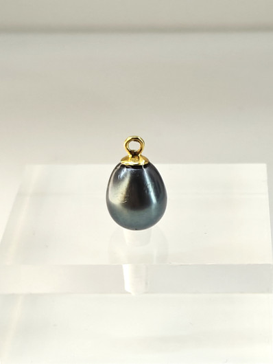 Vintage tahitian pearl drop pendant 