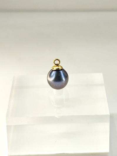 Vintage tahitian pearl drop pendant 