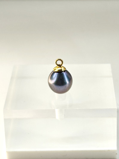 Vintage tahitian pearl drop pendant 