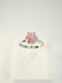 individual adjustable silver ring with real Sapphire 