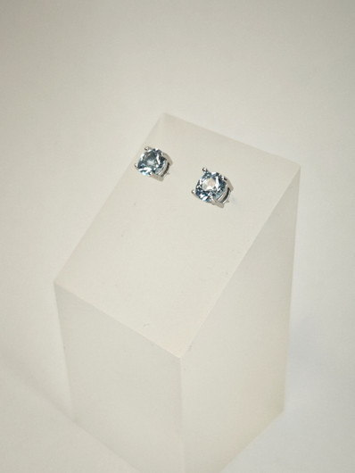 yksilöllinen hopeiset topaasi korvakorut 