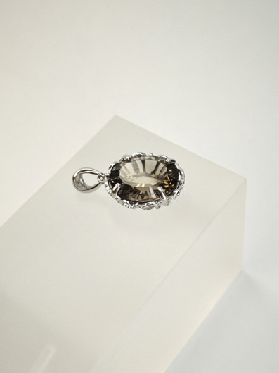 yksilöllinen hopeariipus kovera / concave hionta, aidolla Savukvartsilla