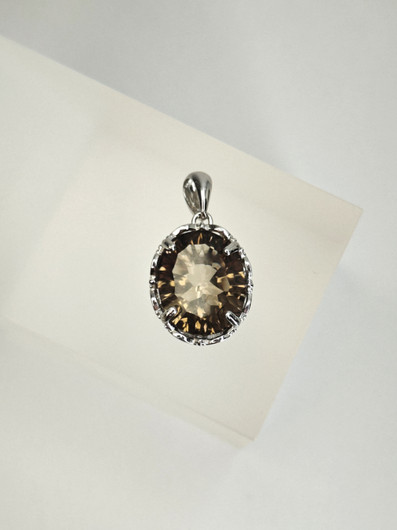 yksilöllinen hopeariipus kovera / concave hionta, aidolla Savukvartsilla