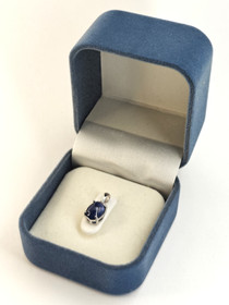 individual silver pendant with real star Sapphire