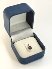 individual silver pendant with real Sapphire