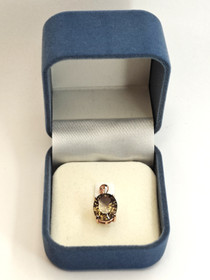 individual silver pendant with real smokey Quartz