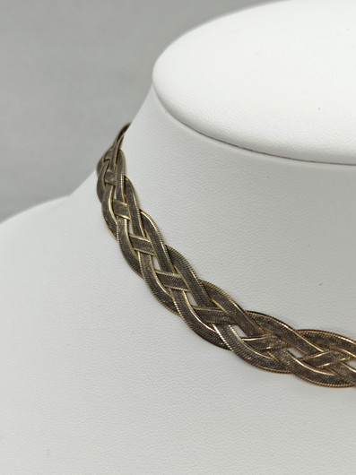 Vintage hopeinen ketju