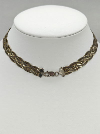 Vintage hopeinen ketju