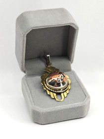 Vintage hopeinen riipus