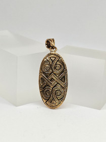 Vintage kullan sävyinen hopeinen riipus