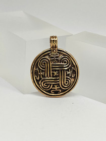 Vintage kullan sävyinen hopeinen riipus