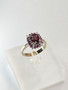 Vintage Ruby 18ct  gold ring with diamonds and rubies 