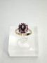 Vintage Ruby 18ct  gold ring with diamonds and rubies 