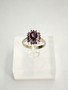 Vintage Ruby 18ct  gold ring with diamonds and rubies 