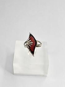 Vintage silver ring with stone