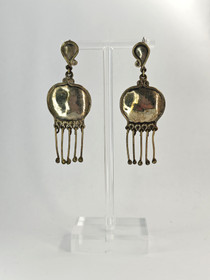 Vintage hopeisiet korvakorut 