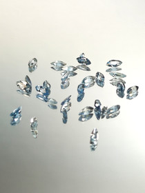 Topaz lot (5 x 2- 3 x 1 mm) marquise 