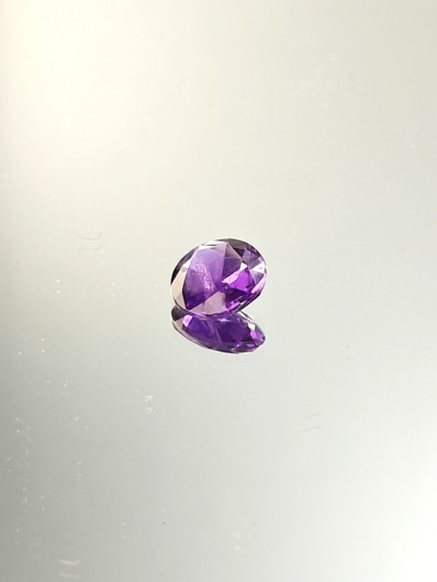 Ametisti 1,1 ct, pyöreä