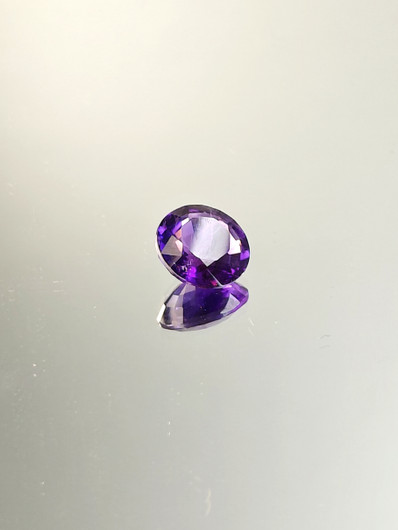 Ametisti 2,1 ct, pyöreä