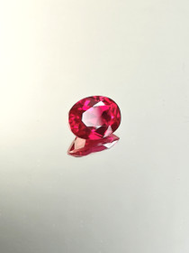 Rubiini (synt.) 5,1 ct ovaali
