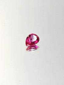 Rubiini (synt.) 0,7 ct pisara
