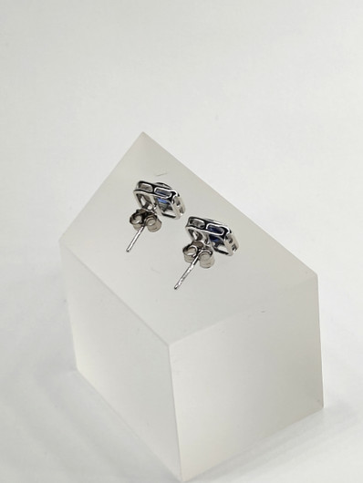 yksilöllinen hopeiset kyaniitti korvakorut 