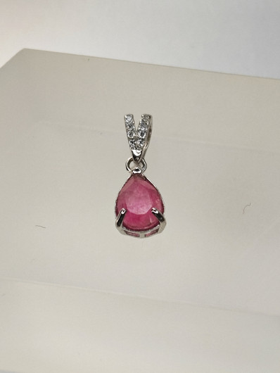 yksilöllinen hopeariipus aidolla Ruusu kvartsilla